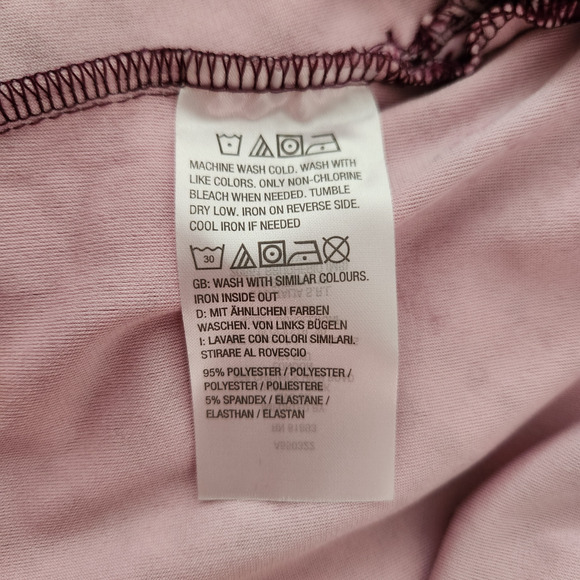 Denim & Co. Printed Velour Pullover Hi-Low Hem Deep Wine Plaid Petite Small NWOT - Picture 14 of 14